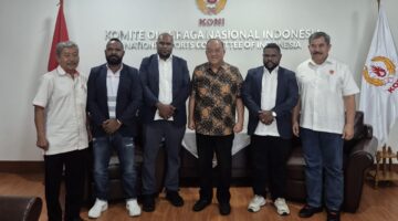 Koordinasi Pelaksanaan Musorprov KONI Papua Tengah ke KONI Pusat