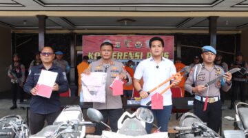 Kado istimewa HUT bhayangkara ke 79  Polres Nabire ungkap kasus curanmor dan beberapa kasus lain.