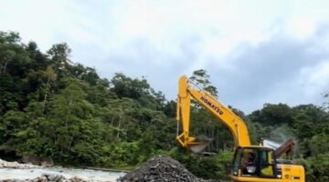 MIRIS..!! Tambang ilegal di Nabire dibiarkan beroperasi