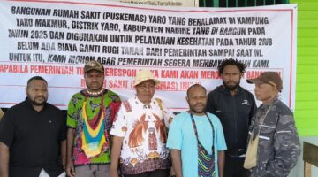 UPTD PUSKESMAS YARO DIPASANG PALANG OLEH PEMILIK LAHAN.