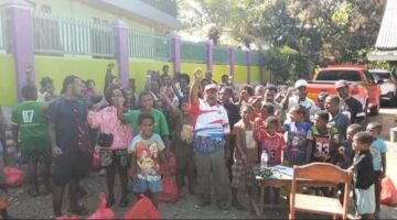 Kepala Suku Besar Moni Papua Tengah Gelar Sosialisasi Harkamtibmas Jelang Natal dan Tahun Baru serta Dukungan PSN di Kampung Gerbang Sadu