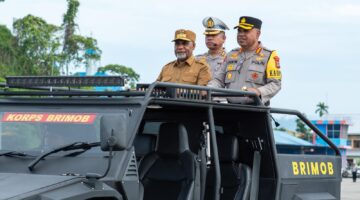 Wagub Papua Tengah Pimpin Apel Operasi Ketupat Noken