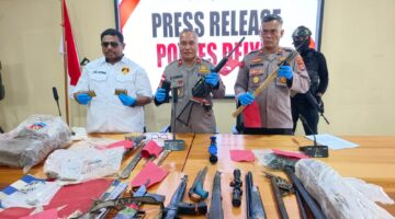 DPO MM Masih Diburu, Polres Deiyai Kembali Amankan Senpi Rakitan dan 20 Amunisi”.